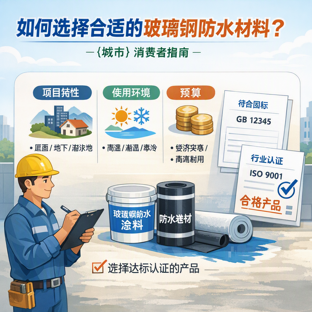 如何判定玻璃钢防水材料的合格标准？ 萍乡 消费者指南