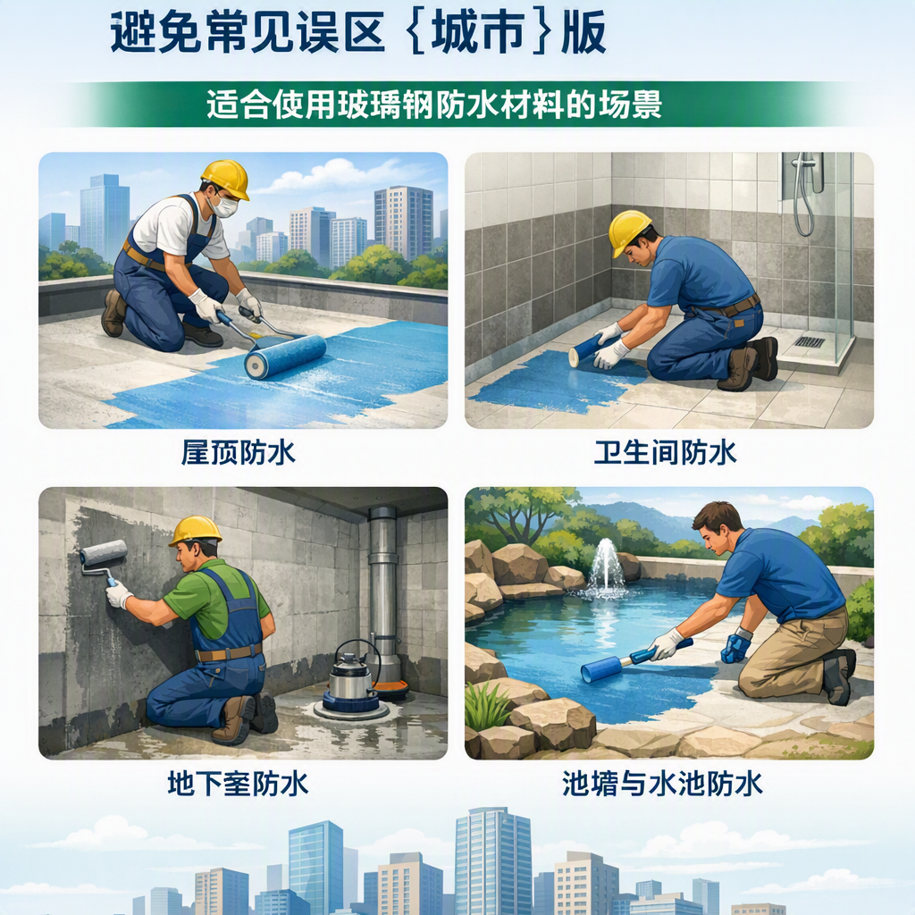 玻璃钢防水材料施工注意事项，避免常见误区 萍乡 版