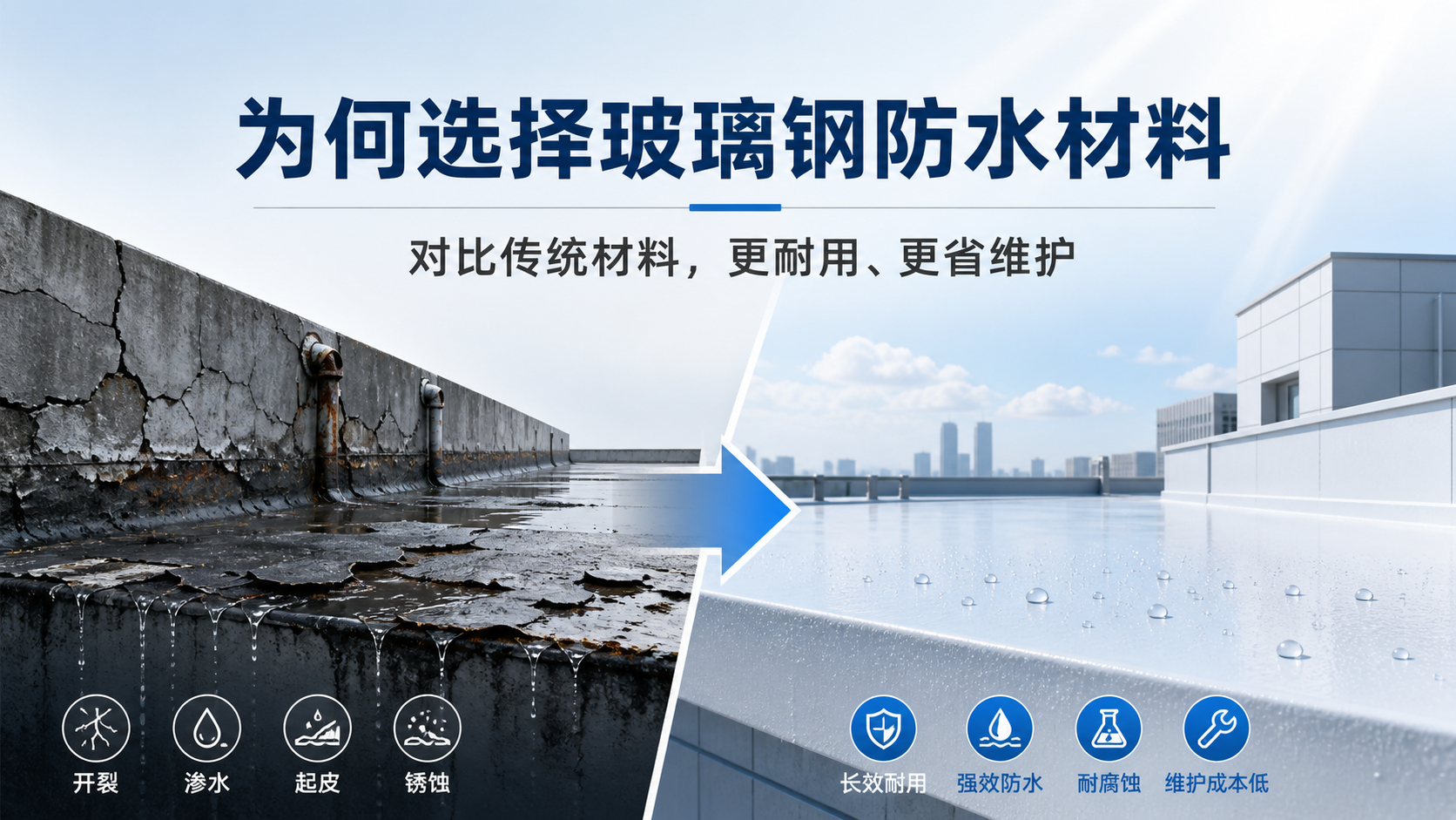 在萍乡，为何选择玻璃钢防水材料而非传统材料